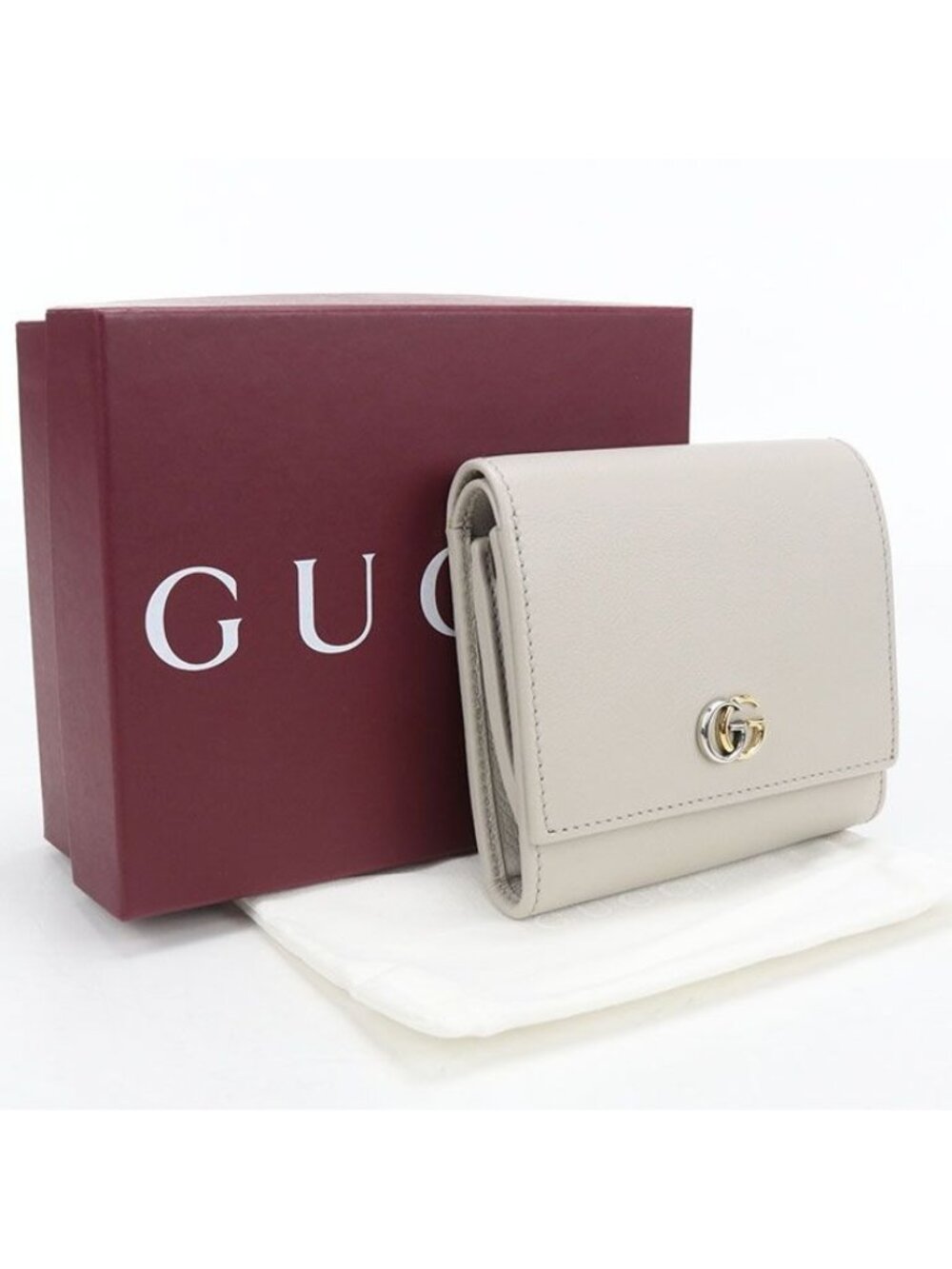 Gucci Medium Wallet Double G Bifold Leather
